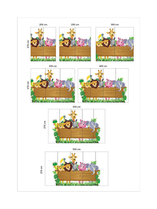 African Friends Adhesive Wallpaper 200cm