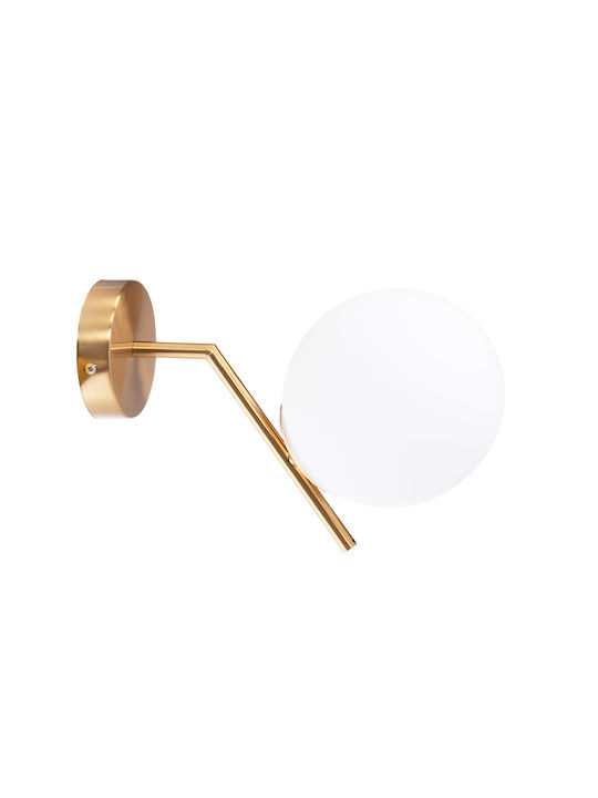 HomeMarkt Homy2 Lamp Wall with Socket E27 Gold