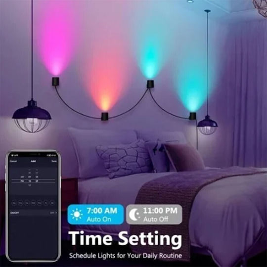 Lămpi de perete LED inteligente RGB cu telecomandă WiFi și control prin aplicație inteligente