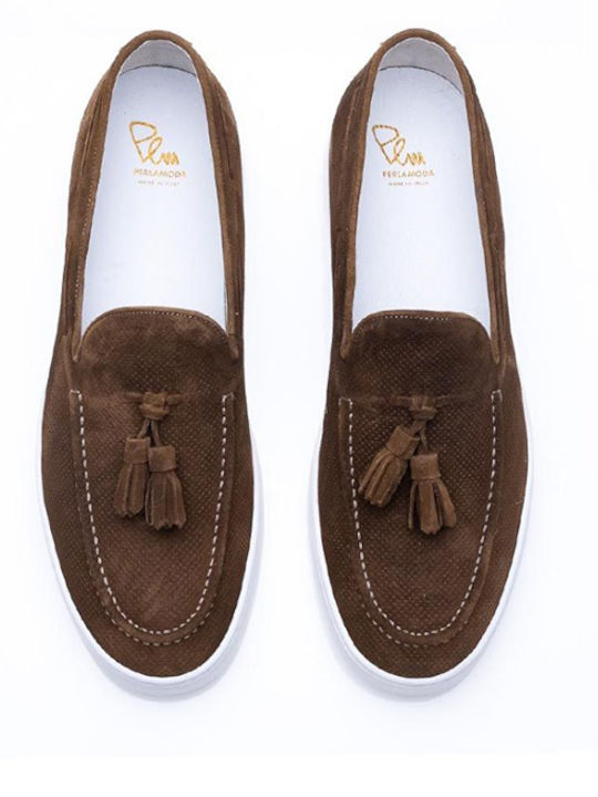 Suede Ανδρικά Loafers σε Μπεζ Χρώμα