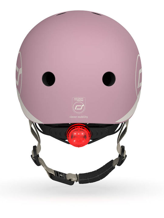 Scoot & Ride Kids' Helmet for City Bike Purple with LED Light