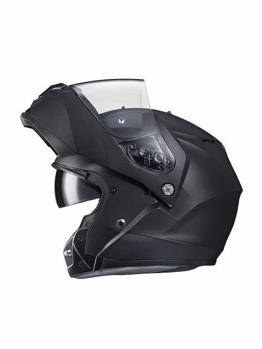 HJC C91N Semi Flat Black Motorcycle Helmet Flip-Up ECE 22.06 with Sunvisor