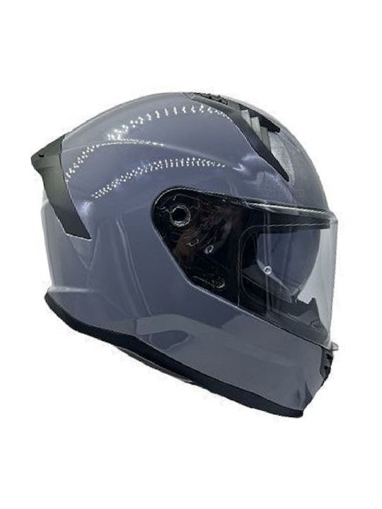 Faseed 910 Cement Grey Motorcycle Helmet Full Face ECE 22.06 1500gr with Sunvisor