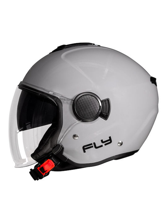 Pilot Fly SV Nardo Grey Κράνος Μηχανής Jet ECE 22.06 1300gr με Sunvisor