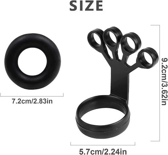 Set de 4 Piese pentru Exerciții de Degete și Mână din Silicon 7-50 Lb