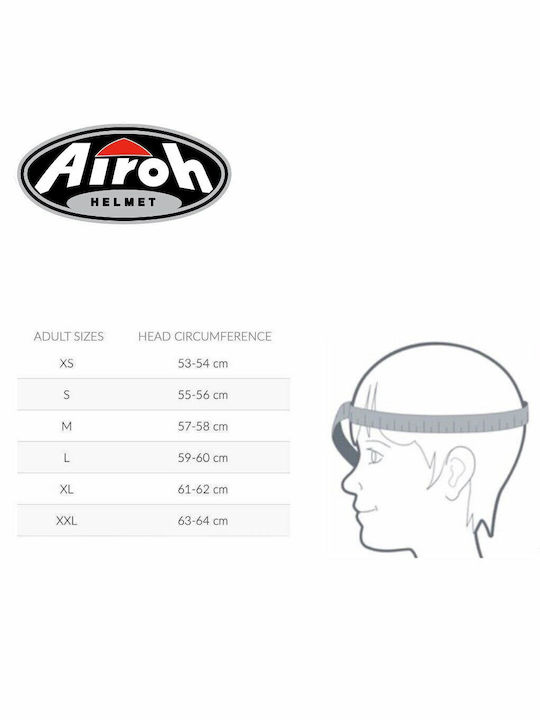 Airoh Matryx Carbon Gloss Motorcycle Helmet Full Face ECE 22.06 1500gr with Pinlock and Sun Visor