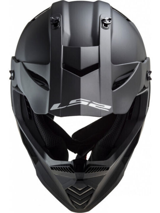 LS2 Fast Evo MX437 Solid Matt Black Motorcycle Helmet Motocross ECE 22.05 1150gr