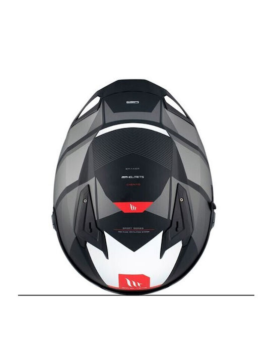 MT Braker SV Chento B0 Black/Grey Matt Motorcycle Helmet Full Face ECE 22.06 1600gr