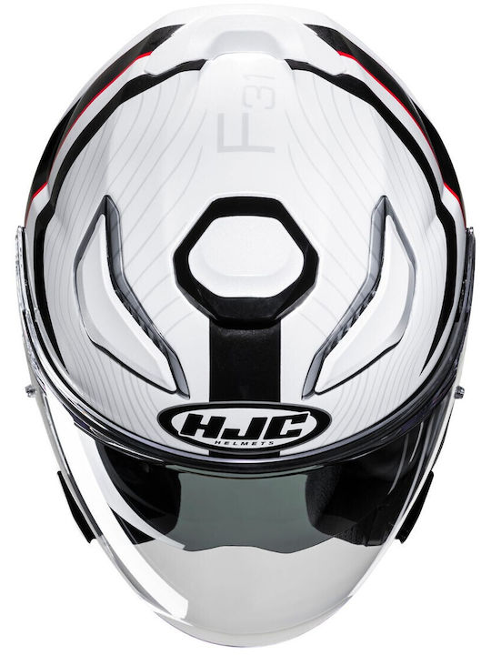 HJC F31 Naby MC1 Motorcycle Helmet Jet ECE 22.06 with Sunvisor
