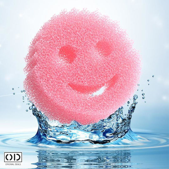 Scrub Sponge Washing Cleaning Dishes Premium Material Very Durable Over Time Suitable Any Type Surface Set 3 Pieces Size 10 Cm Original Deals