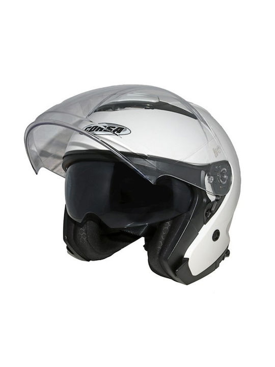 Corsa CX209 Κράνος Μηχανής Jet ECE 22.06 με Sunvisor