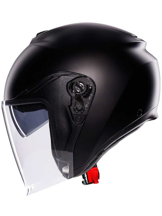 AGV Irides Matt Schwarz Motorradhelm Jet ECE 22.06 Gewicht (+/-50 gr) mit Sunvisor