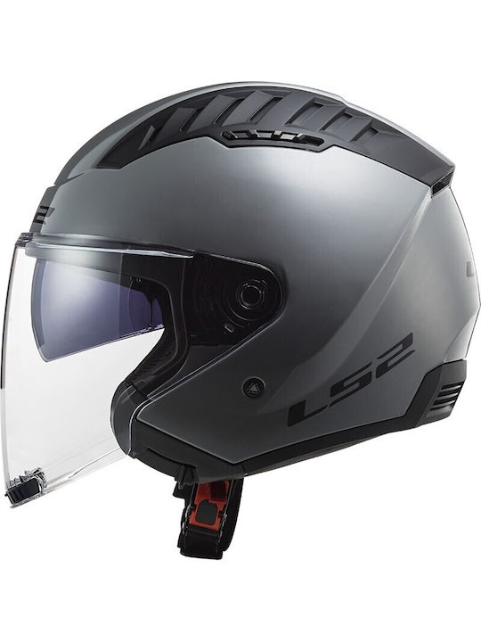LS2 Copter II OF600 Nardo Grey Κράνος Μηχανής Jet ECE 22.06 1200gr με Sunvisor