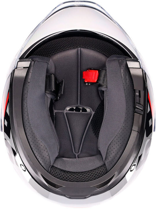 AGV Irides Matt Grey Red Black Motorcycle Helmet Jet ECE 22.06 Weight 1500g with Sun Visor