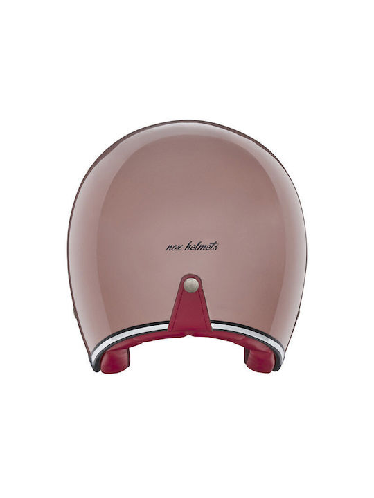Nox N243 Pink Gold Motorcycle Helmet Jet ECE 22.06 1050gr