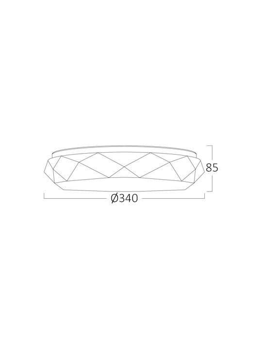 Braytron Jade Πλαφονιέρα 33εκ. LED Braytron Jade Πλαφονιέρα 33εκ. LED