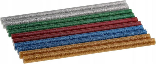 Drel Hot Glue Sticks 10 Pieces 11.2x200mm Mix Glitter