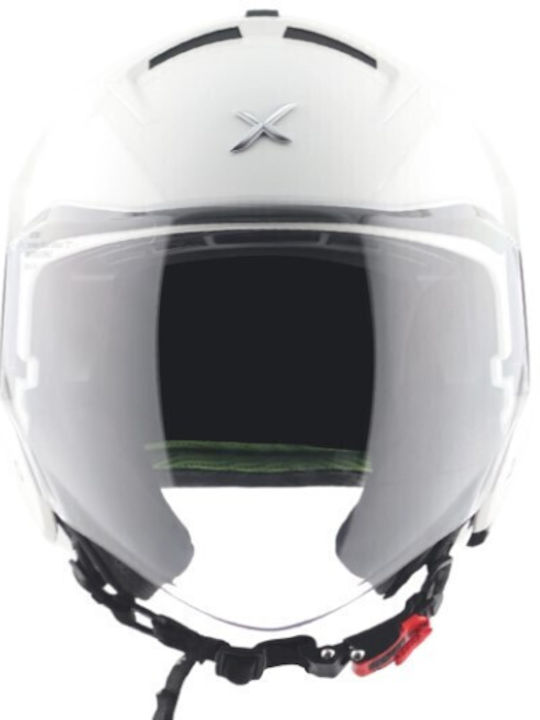 Axor Striker Gloss White Κράνος Μηχανής Jet ECE 22.06 1150gr με Sunvisor