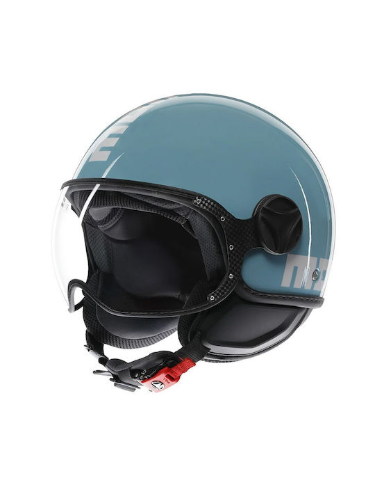 MomoDesign FGTR Classic Blue Sky / White Motorradhelm Jet ECE 22.06