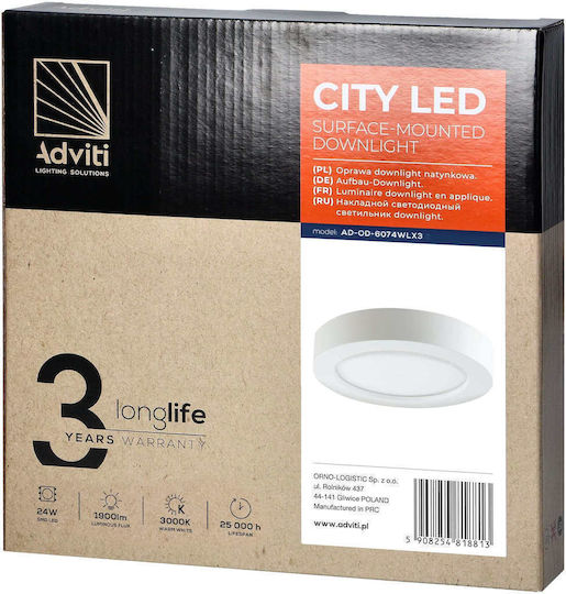 Orno Deckenleuchte 24.65cm LED Orno Deckenleuchte 24.65cm LED