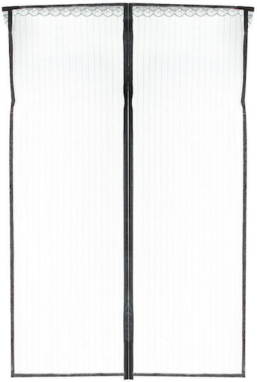 Haustierfreundliches Moskitonetz Tür Mit Magnetverschluss Schwarz 210x85cm