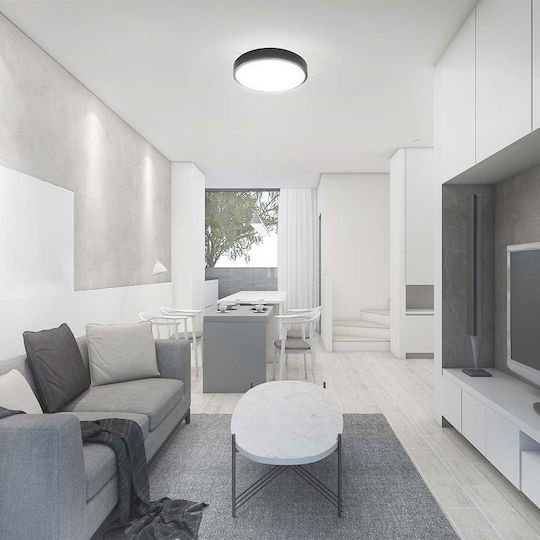 V-TAC Plafonieră de Tavan pentru Baie 29.5 cm Albă cu LED Integrat