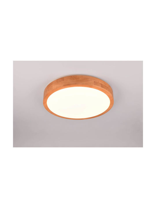 Trio Lighting Ceiling Mount Light Brown with Integrated LED