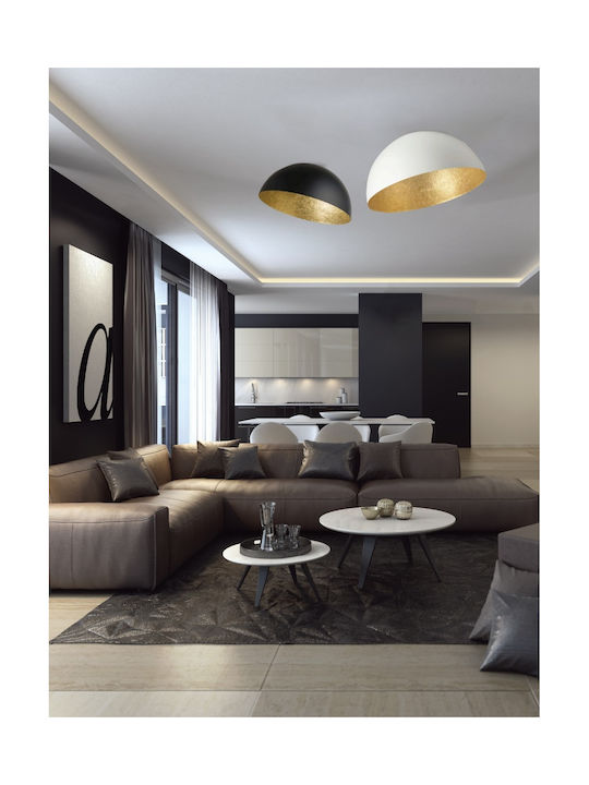 Zambelis Lights Ceiling Mount Light Black with Socket E27