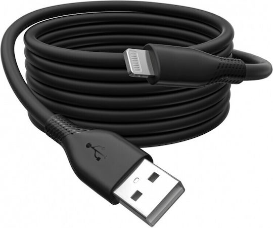 Digitus USB-A zu Lightning Kabel 12W Schwarz 1m (AK-600108-020-S)