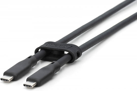 Digitus USB 2.0 Cable USB-C male - USB-C 100W PD Μαύρο 1m Ak-300342-020-S