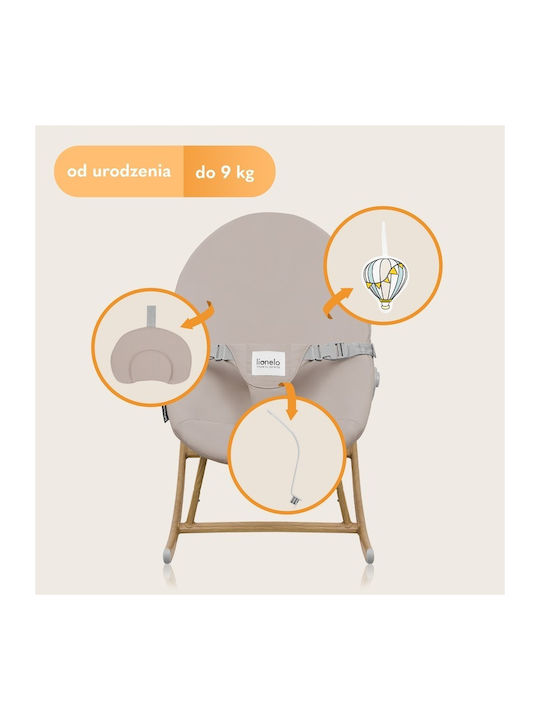 Lionelo Handbuch Baby Relax Dalia Rocker Beige Sand für Kind bis 9kg