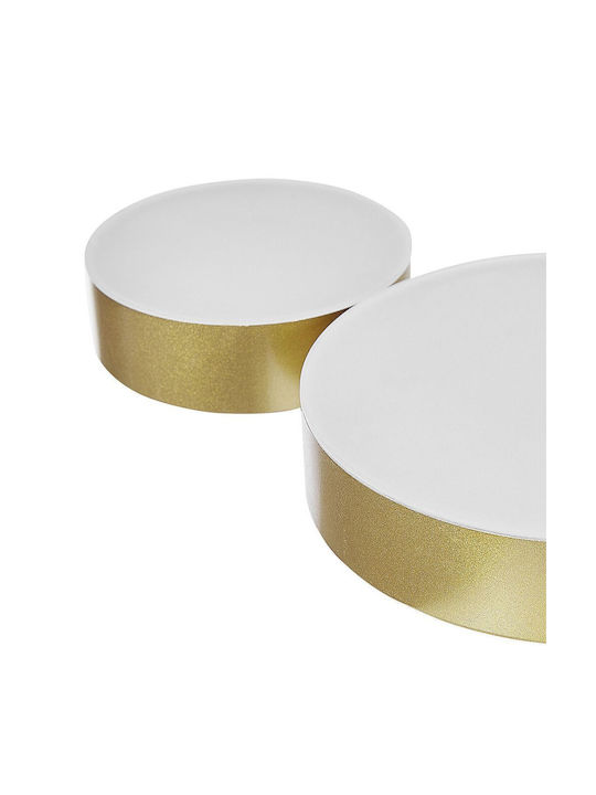 Beliani Deckenleuchte Gold mit Integrierter LED