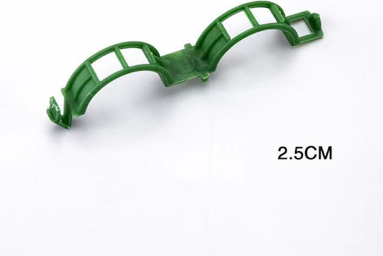 Clips Holding Tying Plant Shoots Tomatoes Cucumbers Vines Universal Compatibility Diameter 2.5 Cm Reusable Set 100 Pieces Green Original Deals