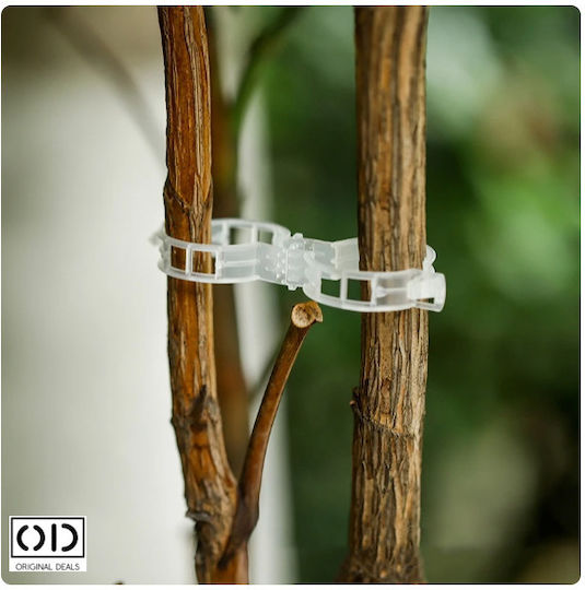 Cleme de Susținere pentru Legarea Lăstarilor de Plante Roșii Castraveți Viță de Vie Compatibilitate Universală Diametru 3 Cm Reutilizabil Set 100 Bucăți Alb Oferte Originale