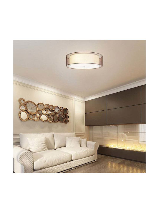 Rabalux Anastasia Ceiling Mount Light 52cm Beige with Socket E14