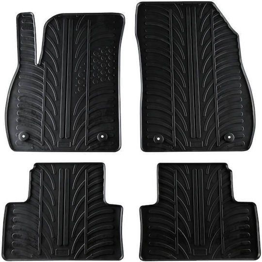 Lampa Set of Front and Rear Mats 4pcs Tray Type for Opel Zafira Tourer 2019+ Black