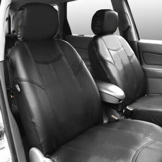 Waterproof Car Cover Set 8pcs Leatherette Black
