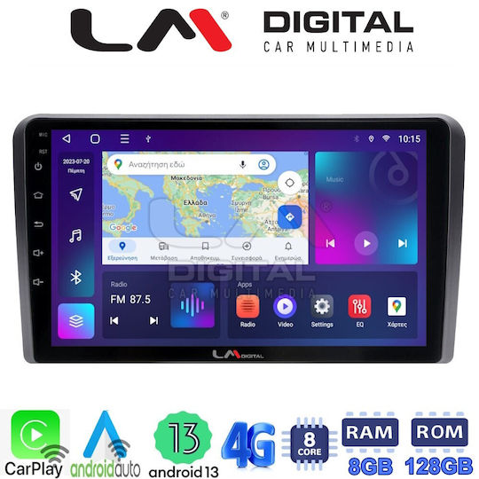 LM Digital Ηχοσύστημα Αυτοκινήτου Hummer H1 H1 2007 (Bluetooth/USB/AUX/WiFi/GPS/Apple-Carplay/Android-Auto) με Οθόνη Αφής 9"