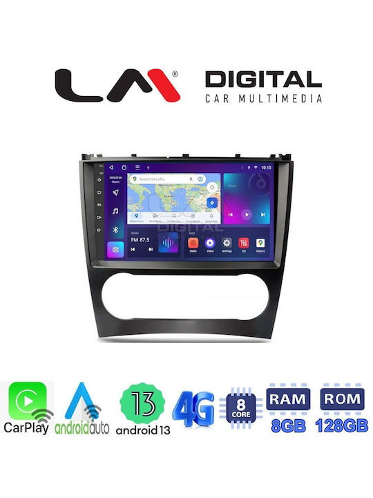 LM Digital Car Audio System for Mercedes-Benz C Class / CLC Class 2004-2008 (Bluetooth/USB/AUX/WiFi/GPS/Apple-Carplay/Android-Auto) with Touch Screen 9"