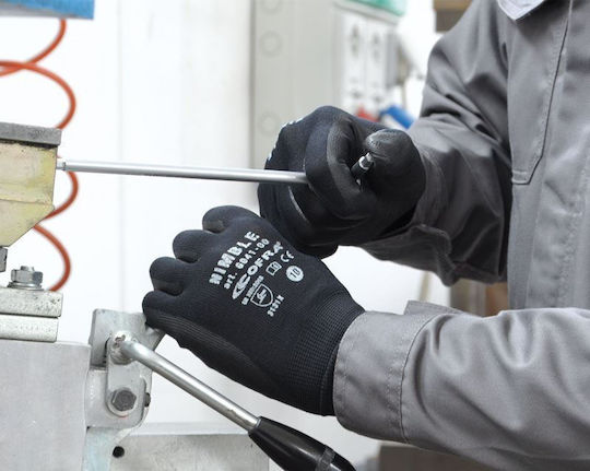 Cofra Gloves for Work Black Nitrile 1pcs