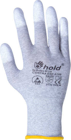 Stenso Contra ESD Gloves for Work Gray Polyurethane 1pcs