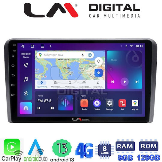 LM Digital Sistem Audio Auto pentru Ford Tranzit / Turneo / Tranzit Personalizat / Turneo Custom / Curierul Tourneo / Curier / Curier de tranzit 2018 (Bluetooth/USB/AUX/WiFi/GPS/Apple-Carplay/Android-Auto) cu Ecran Tactil 9"