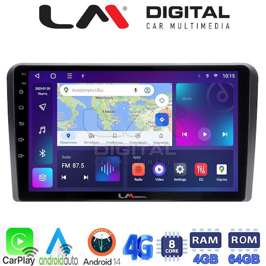LM Digital Auto-Audiosystem für Ford Transit / Tourneo / Transit Custom / Tourneo Custom / Tourneo Courier / Kurier / Transit Kurier 2018 (Bluetooth/USB/WiFi/GPS/Apple-Carplay/Android-Auto) mit Touchscreen 9"