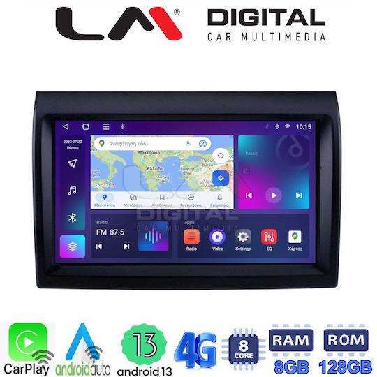 LM Digital Car Audio System for Peugeot Boxer / 308 Fiat Ducato Citroen Jumper / Jumpy 2013 (Bluetooth/USB/AUX/WiFi/GPS/Apple-Carplay/Android-Auto) with Touch Screen 9"