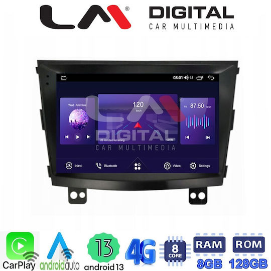 LM Digital Car Audio System for Daewoo Korando Ssangyong Tivoli / Korando Tivoli – XVL 2019 (Bluetooth/USB/AUX/WiFi/GPS/Apple-Carplay/Android-Auto) with Touch Screen 9"