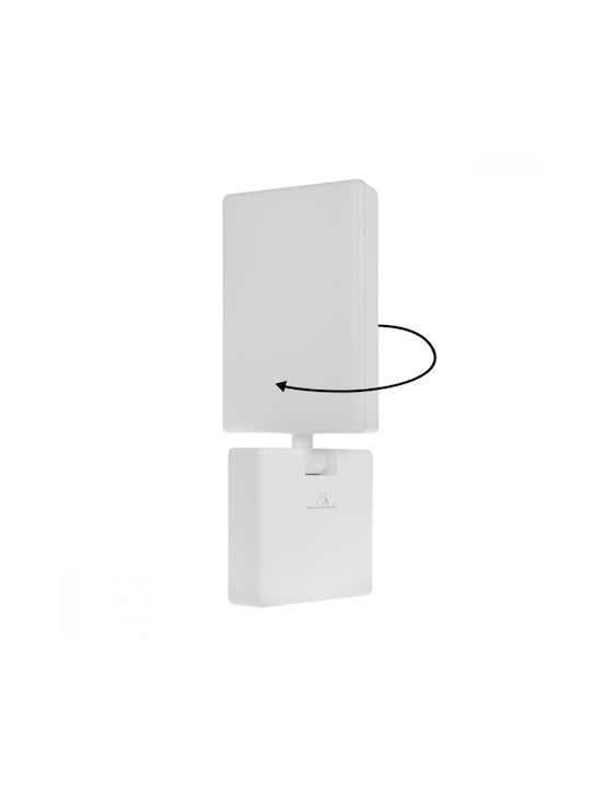 Maclean Energy Waterproof Outdoor Ceiling Light with Integrated LED in White Color Mce514w