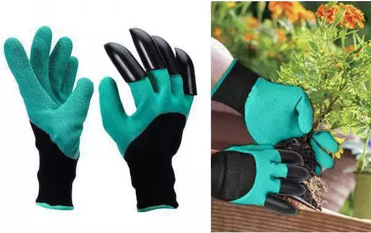 Gloves for Work Garden Turquoise 2pcs