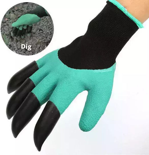 Gloves for Work Garden Turquoise 2pcs