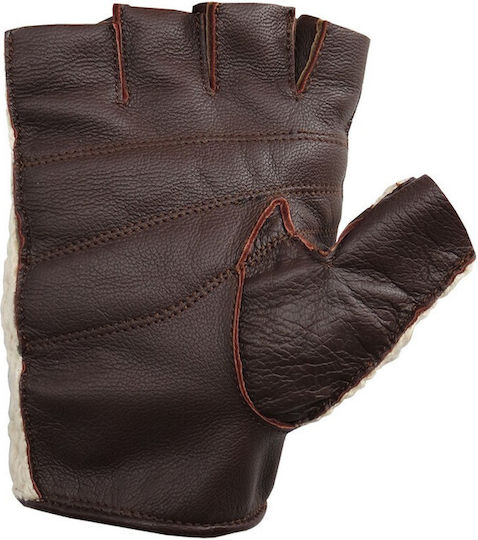 Simoni Racing Gloves for Work Driver Brown Leather 1pcs