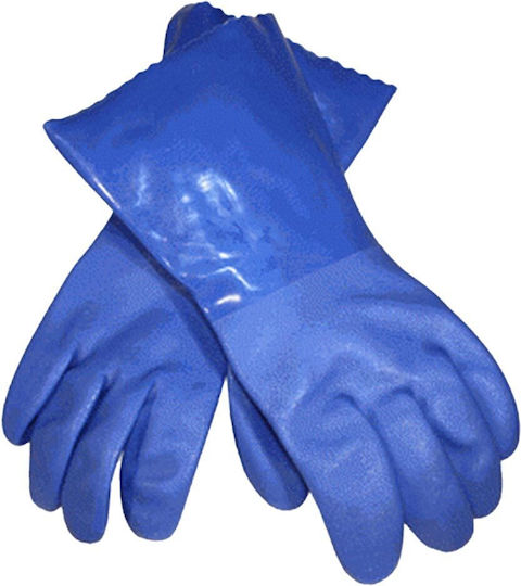 Ingco Arbeitshandschuhe Blau PVC 1Stück